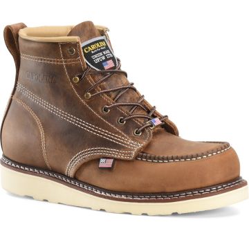 AMP USA 6-INCH STEEL TOE DOMESTIC MOC TOE WORK BOOT